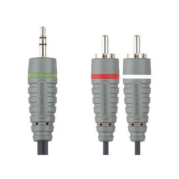Bandridge BAL3410 Portable Audio Cable3.5mm M - 2x RCA M 10m